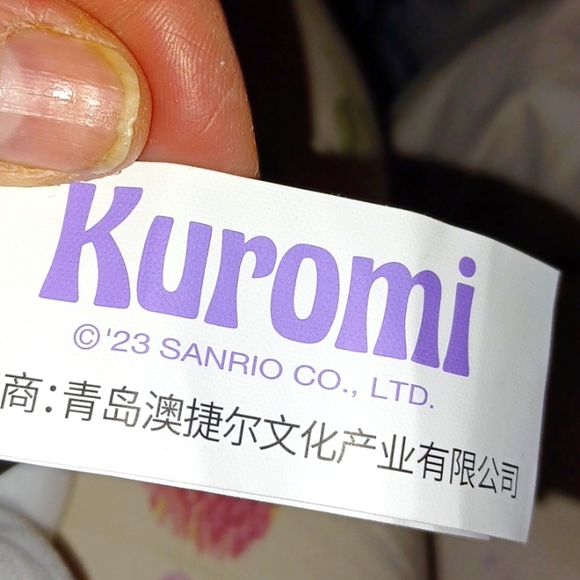 Kuromi, Hand Crafted Bow and Barrettes - Picture 3 of 11